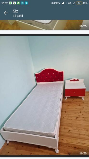 Çarpayılar: İkinəfərlik çarpayı, Matras ilə -da lalafo.az — 8 Çarpayılar: İkinəfərlik çarpayı, Matras ilə — 8