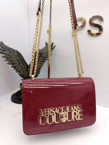 Torbe: Torba za rame, Versace, Materijal: Koža, Lakovana koža, Veštačka koža — 9