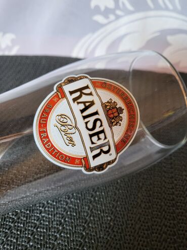 Čaše: Case nove,vintaz Kaiser za pivo. Case komada 6 u ceni — 9