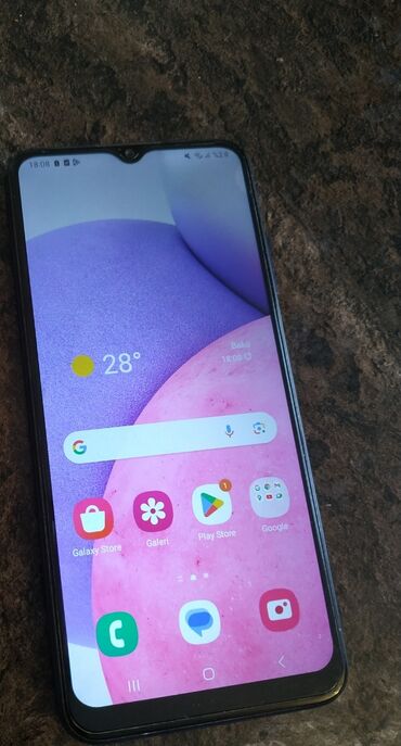 samsung ucuz telefonlar: Samsung Galaxy A03s, 64 ГБ, цвет - Синий, Отпечаток пальца, Face ID