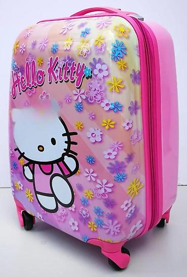 Putni koferi i torbe: Dečiji kofer na točkiće – motiv Hello Kitty - Tvrda školjka sa — 14