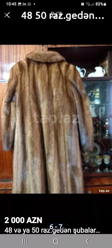 Kurtkalar: Təzə 48 raz şuba 300 man.Dəri pencək S raz.25 man.zərli biserli — 11