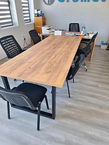 Kancelarijski stolovi: KANCELARIJSKI STO IZRADA PO MERI MODEL TRAPEZ HRAST | Izrada nameštaja — 23