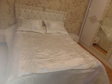 Örtüklər: Yataq üçün Yeni rəng - Ağ Yataq örtüyü — 3