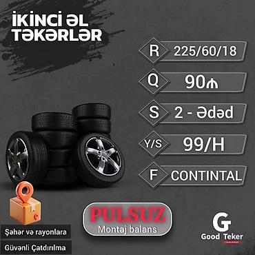 bakı qebele avtobus: ✅ 225/60/18 bir cüt yaxşı vəziyyətdə iki ədədin qiyməti 90Azn 🛞Minum — 6
