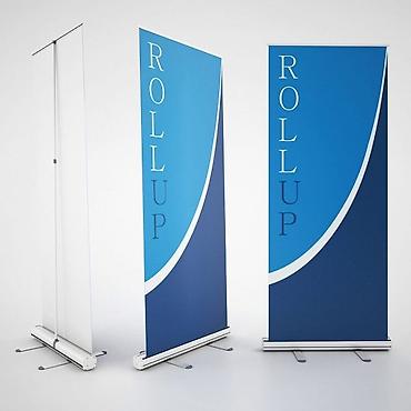 Reklam lövhələri: Roll-up reklam stendi Sərgi, təqdimat, mağaza, ofis, tədbir və promo — 1