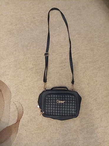 chanel sumka: Qadın çiyin çantası – qara rəng, “Dior” loqolu dizayn - Material — 1