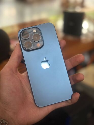 айфон 15 про иакс: IPhone 15 Pro, Колдонулган, Blue Titanium, Каптама, Кабель, 94 %