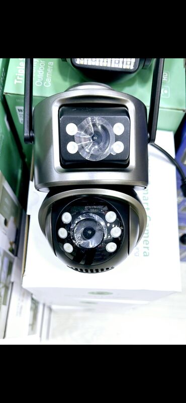 Videomüşahidə: Simsiz Wifi ptz 2 kamera 360° 8mp/4K Çöl səraiti ücün matorlu 2