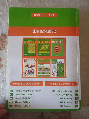 Testlər: İngilis dili . Nərgiz Nəcəf. test toplusu. Qramatika və Lüğət toplusu — 2