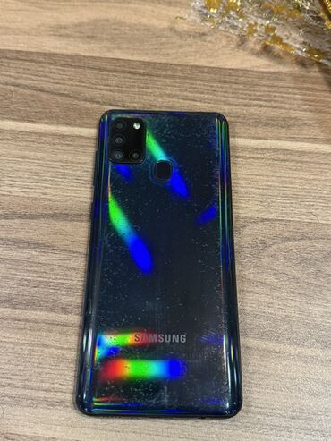 Boşqablar: Samsung Galaxy A21S, 32 GB, rəng - Qara, Sensor