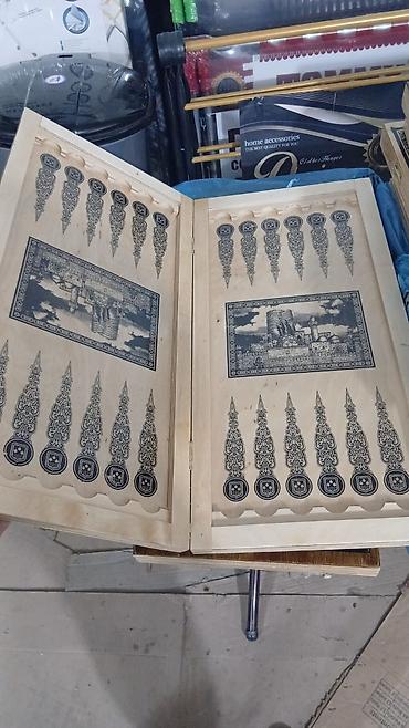 Nərdlər: Taxta nərd–şahmat dəsti - Material: cilalanmış təbii ağac - 2-si — 13