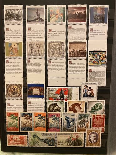 Markalar: Tək tək markalar 1 manat, bloklar 6 manat — 3