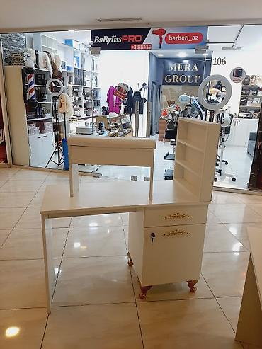 Sifarişlə manikür masaları: Düz masa, Siyirməli, Polkalı, Parlaq laminat — 3