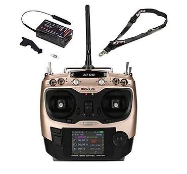 Pultlar: Radiolink AT9S Pro 2.4G 12CH DSSS/FHSS RC pultu + 9 kanallı R9DS alıcı — 1