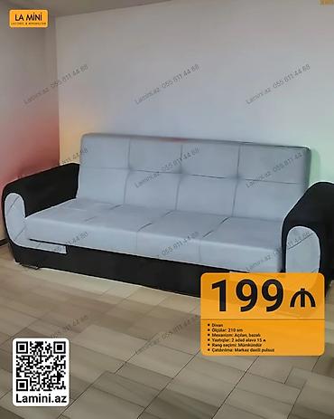 Divan – La Mini - Ölçü: 210 sm - Mexanizm: Açılan, bazalı (yataq lalafo.az -da Divan – La Mini - Ölçü: 210 sm - Mexanizm: Açılan, bazalı (yataq