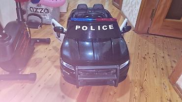 elektrikli maşınlar: 🚔 2 nəfərlik Polis Elektromobili | Pultlu | USB | LED İşıqlar | — 1