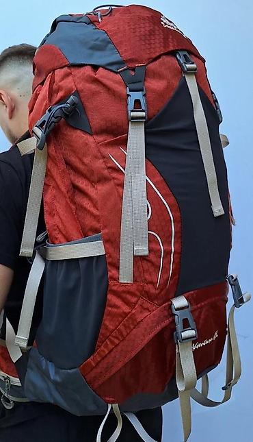 Sportske torbe i rančevi: Planinarski ranac Adventure 65L – crveno/crni - Zapremina: 65 litara — 9