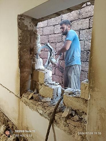 Beton işləri: Beton kəsmə xidməti - Divar, döşəmə və tavanlarda dəqiq və səliqəli — 3