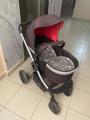 колеса коляски: Коляска, Chicco, цвет - Черный, Б/у, Самовывоз — 5