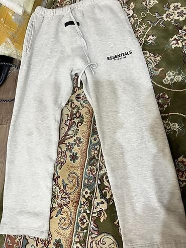 lining бу: Серые спортивные штаны Essentials Fear of God. - Прямой крой, средняя — 1