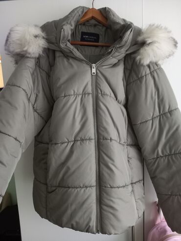 zuta jakna: Lc Waikiki, XL (EU 42), Single-colored, With lining, Faux fur