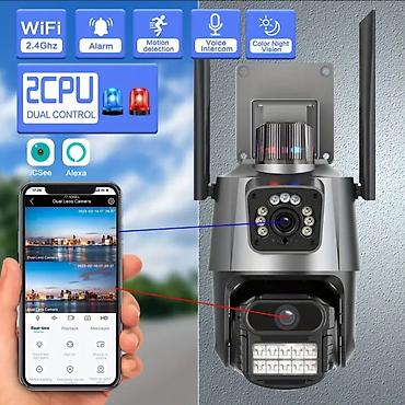 2 ci el 17 pro: Wi‑Fi 2.4GHz İki Linzalı Ağıllı Təhlükəsizlik Kamerası. - İki linza — 1
