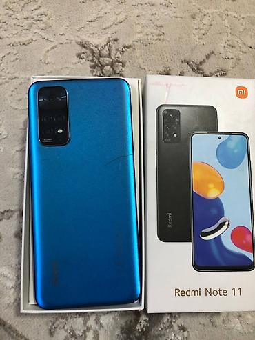 Redmi, Redmi Note 11, Б/у, 128 ГБ, цвет - Синий, 2 SIM at lalafo.kg Redmi, Redmi Note 11, Б/у, 128 ГБ, цвет - Синий, 2 SIM
