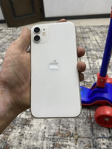 iphone 10r: IPhone 11, Б/у, 128 ГБ, Белый, Защитное стекло, Чехол, 100 % — 1