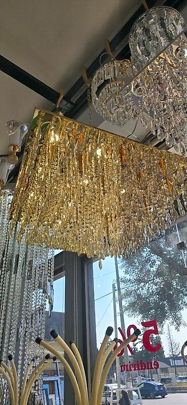 taxta lustur: Çılçıraq, 10 və daha çox lampa, Metal — 1