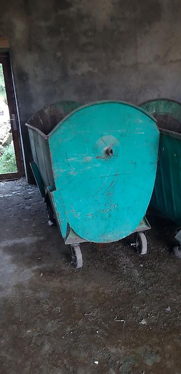 Tullantı qabları: Məhsul: Təkərli metallik tullantı konteyneri - Material: qalın metal — 2