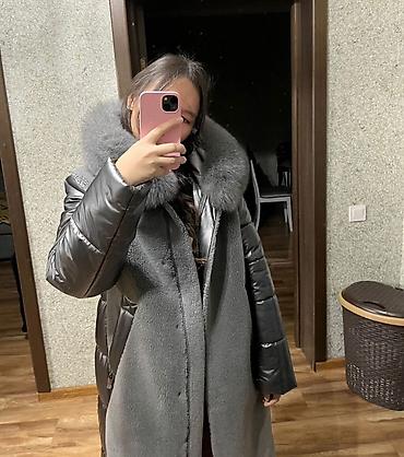 Пуховики и зимние куртки: Пуховик, Длинная модель, С капюшоном, XL — 4