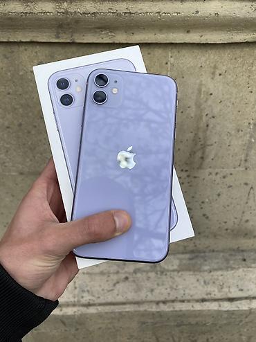 Apple iPhone: IPhone 11, 64 GB, Deep Purple, Simsiz şarj, Face ID, Zəmanət — 1