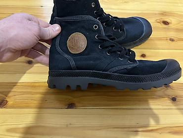 Ботинки: Palladium Pampa üslubunda uniseks kanvas botlar - Rəng: qara (daxili — 1