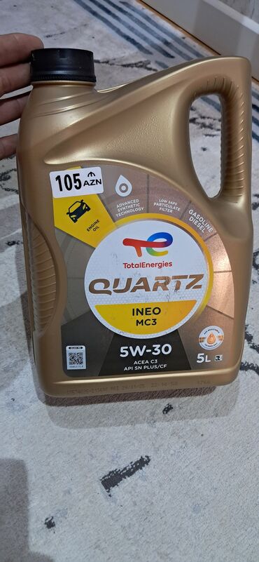 Mühərrik yağları: TotalEnergies Quartz INEO MC3 5W-30 mühərrik yağı. Benzin və dizel
