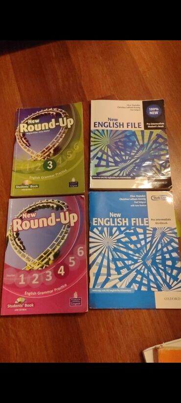 Kitablar, jurnallar, CD, DVD: Round-Up 3 and 4. English File + workbook. В хорошем состоянии. Внутри