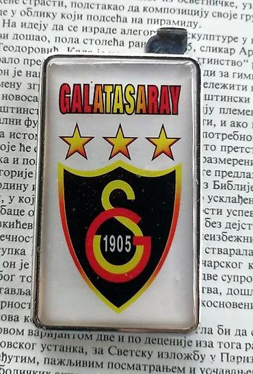 Upaljači i prateća oprema: Pljosnati upaljač GALATASARAY 1905 I8x5cm!. Ispravan. Prelep upaljač — 2