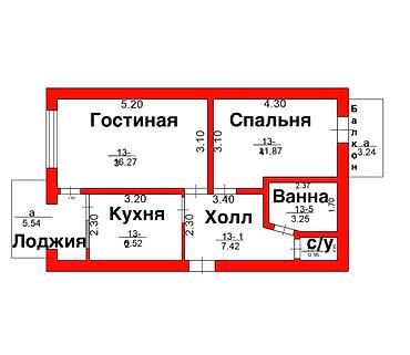 Продажа квартир: 2 комнаты, 46 м², Индивидуалка, 2 этаж, Требуется ремонт — 2
