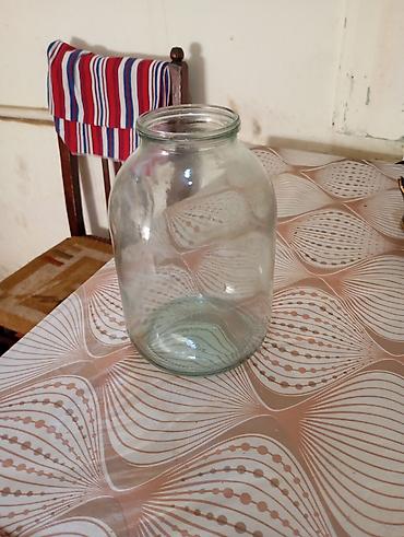 bal suzen: Şüşə banka 100 ədəd - Material: qalın, şəffaf şüşə - Həcm: təxmini 3 — 1