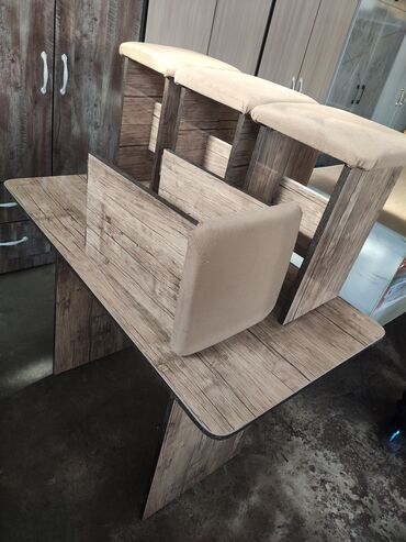 Кухонные столы и стулья: Кухонный стол и стул at lalafo.kg — 12 Кухонные столы и стулья: Кухонный стол и стул — 12