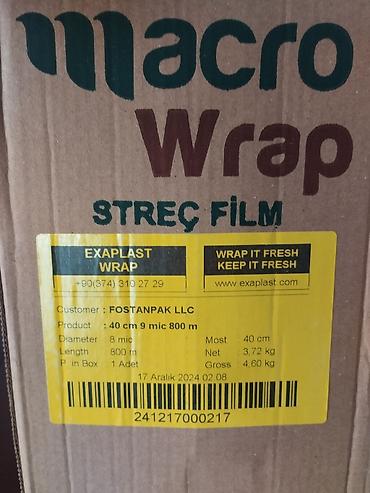 kanteynerler: Strec satilir. Qida ucun nezerde tutulub. Uzunlugu 800 metr, eni 40 — 2