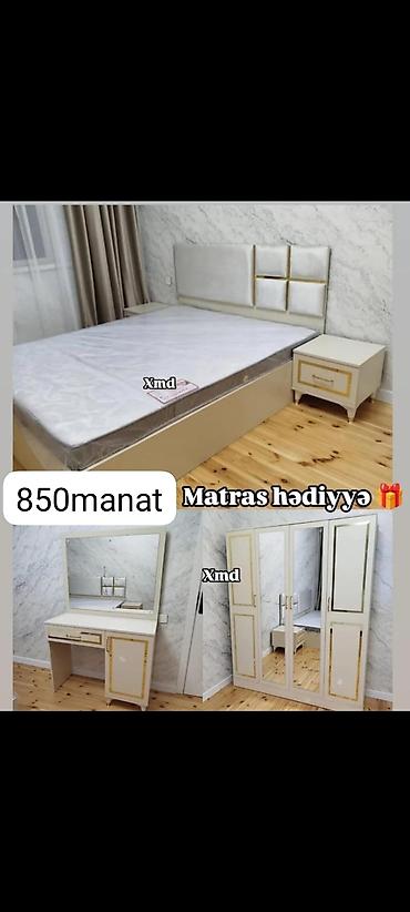 taxt carpayı: İkinəfərlik çarpayı, Termo, Dolab, 2 tumba, Azərbaycan, Yeni — 8