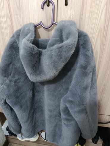 вязание пончо для полных женщин: Пуховик, Капюшону бар, 5XL (EU 50)
