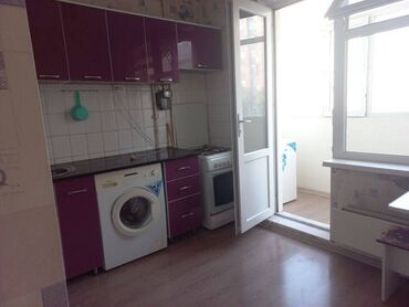 1 комнатная квартира 8 мкр: 1 бөлмө, 44 кв. м, 106-серия, 5 кабат, Косметикалык ремонт