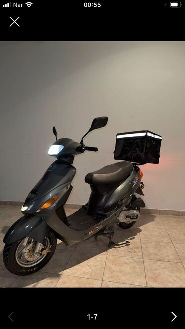 qalmaq serti ile mopedler: Moon - moon, 50 sm3, 2023 il, 2000 km