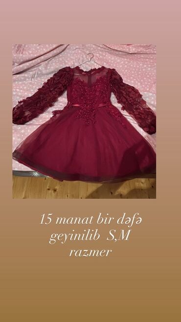 Ziyafət donları: Məhsulların təsviri: 1) Bordo ziyafət donu - Bəzəkli və aplikasiyalı