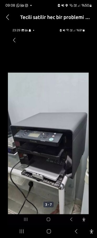 rəngli printer qiymetleri: Hec bir problemi yoxdur canon firmasi 250azn