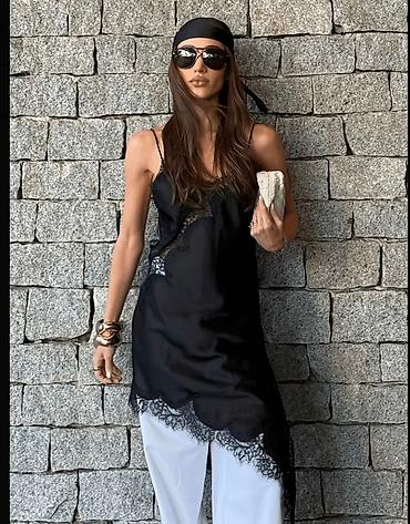 Вечерние платья: ЛЮКС КОПИЯ ZARA ТРЕНД СЕЗОНА Асимметричное сатиновое платье-комбинация — 10