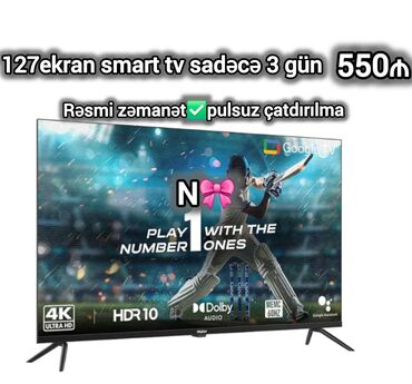 qas epilyatoru: Yeni Televizor Haier 50" 4K (3840x2160), Pulsuz çatdırılma, Ödənişli çatdırılma