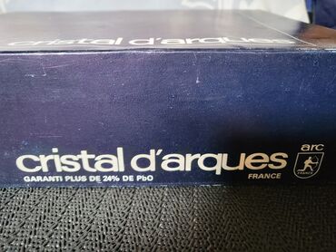 Čaše: Case nove za vino kristal,led kristal d'Argues Francuska 80,90te god — 15